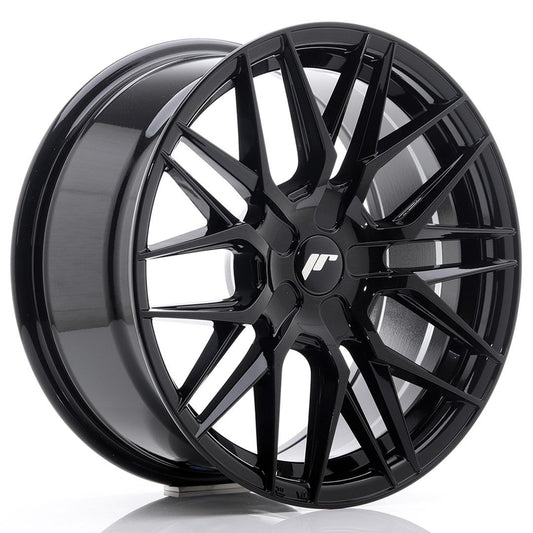 JR28 17x8 ET25-40 Custom PCD Glanzend Zwart