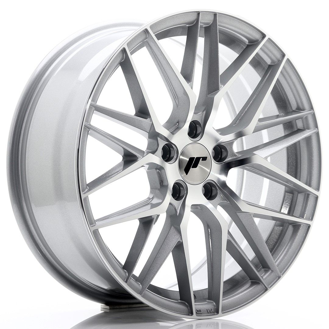 JR28 18x7.5 ET40 5x112 Silver Machined Face