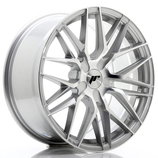 JR28 18x8.5 ET20-40 Aangepaste PCD Zilveren Machinaal Bewerkte Voorkant