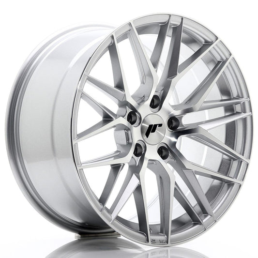 JR28 18x9,5 ET35 5x120 Face usinée argentée