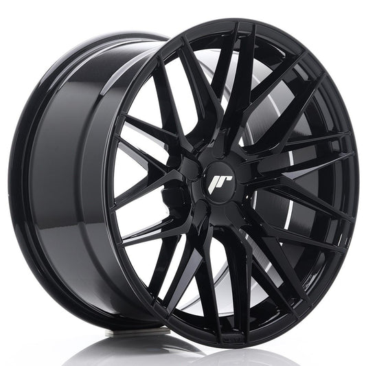JR28 18x9.5 ET20-40 Custom PCD Glanzend Zwart