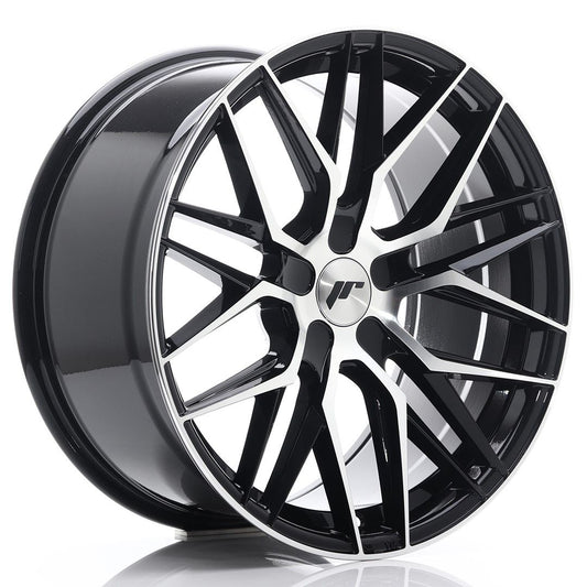 JR28 19x9,5 ET20-40 PCD personnalisé noir brillant face usinée