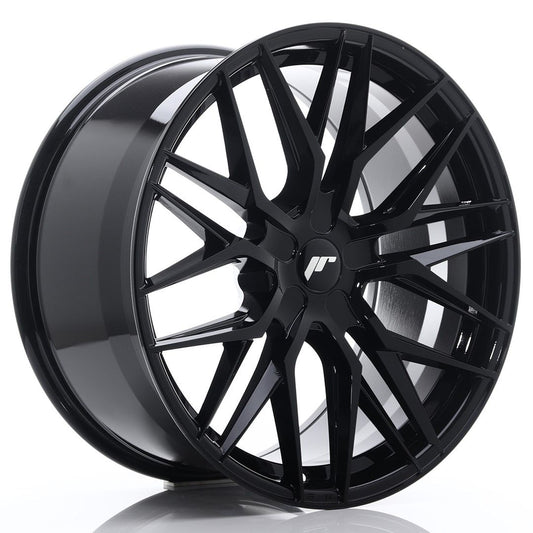 JR28 21x10.5 ET15-55 Aangepaste PCD Glanzend Zwart