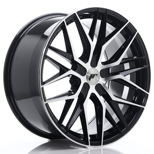 JR28 21x10.5 ET15-55 Custom PCD glanzend zwart bewerkt oppervlak