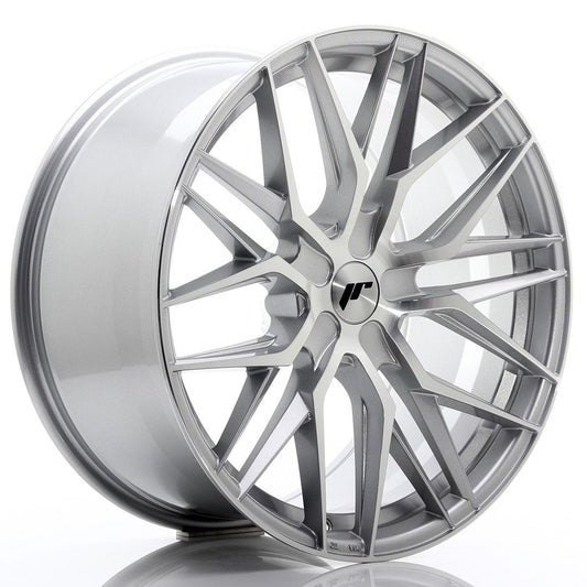 JR28 21x10.5 ET15-55 Aangepaste PCD Zilveren Machinaal Bewerkte Voorkant