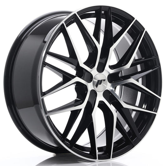 JR28 21x9 ET15-45 Custom PCD glanzend zwart bewerkt oppervlak
