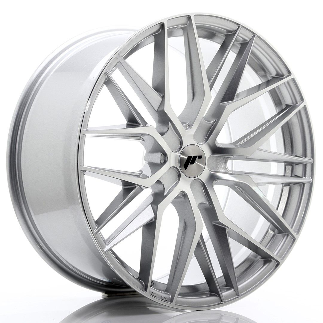 JR28 22x10,5 ET15-50 PCD personnalisé Face usinée argent
