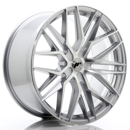 JR28 22x10,5 ET15-50 PCD personnalisé Face usinée argent