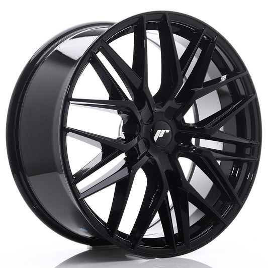 JR28 22x9 ET30-45 PCD personnalisé noir brillant