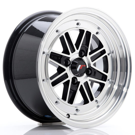 JR31 15x7.5 ET20 4x100 Lèvre usinée noire brillante