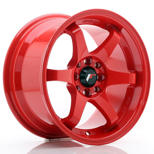 JR3 15x8 ET25 4x100, 4x108 rouge
