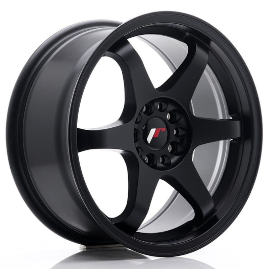JR3 17x8 ET35 4x100, 4x114.3 mat zwart