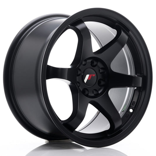 JR3 17x9 ET25 4x108, 4x114.3 mat zwart