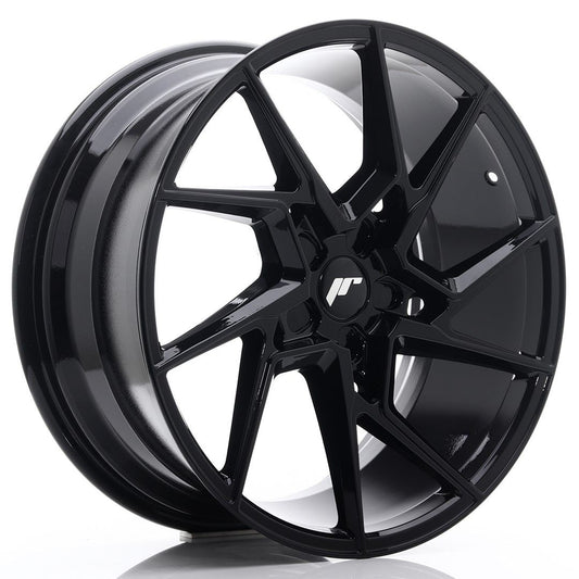 JR33 20x9 ET20-48 Custom PCD Glanzend Zwart