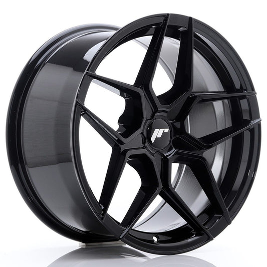 JR34 18x9 ET20-42 Custom PCD Glanzend Zwart