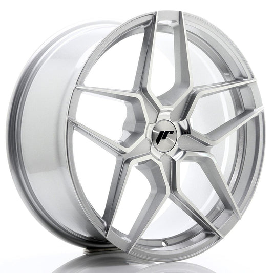 JR34 19x8.5 ET20-40 PCD personnalisé Face usinée argent