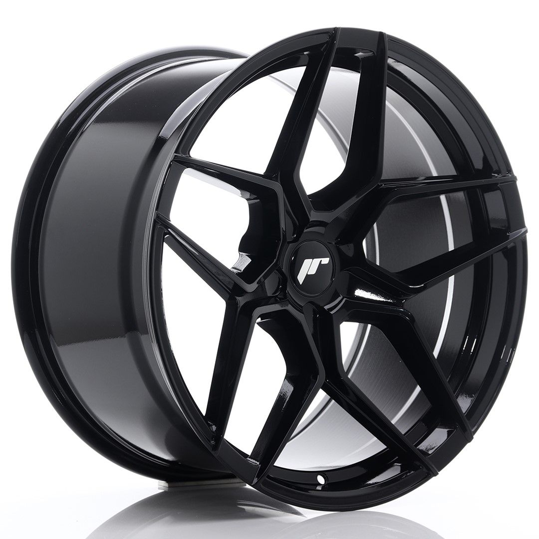 JR34 20x10.5 ET20-35 Custom PCD Glanzend Zwart