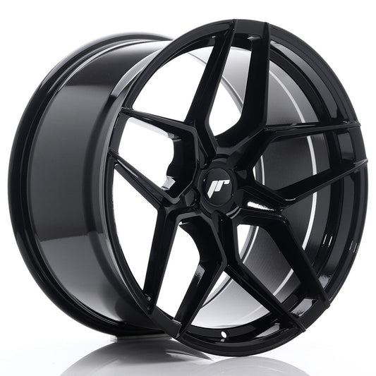 JR34 20x10.5 ET20-35 Custom PCD Glanzend Zwart
