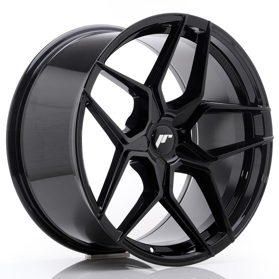 JR34 20x10 ET20-40 PCD personnalisé noir brillant