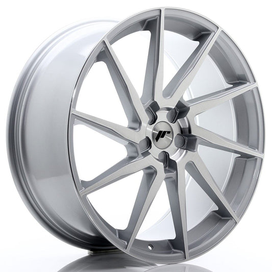 JR36 23x10 ET30-55 PCD personnalisé argent brossé