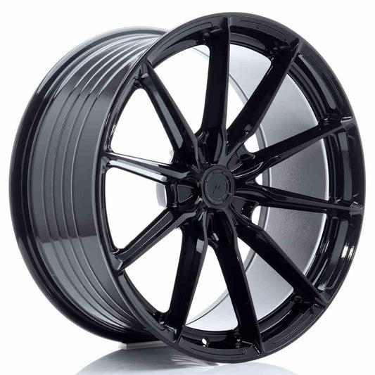 JR37 21x9.5 ET0,-35 Custom PCD Glanzend Zwart