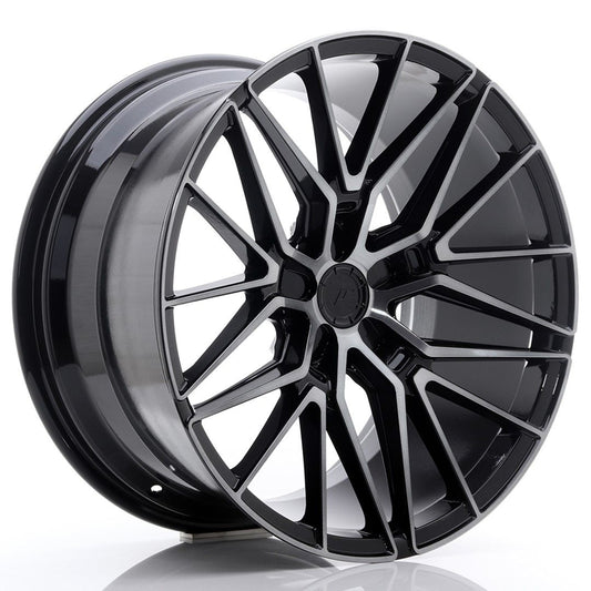 JR38 20x10.5 ET20-45 Custom PCD Zwart Geborsteld