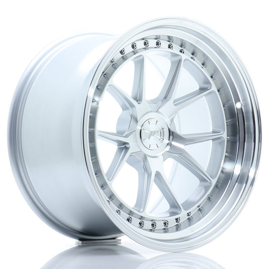 JR39 18x10.5 ET15-22 Custom PCD Zilver Bewerkt Gezicht