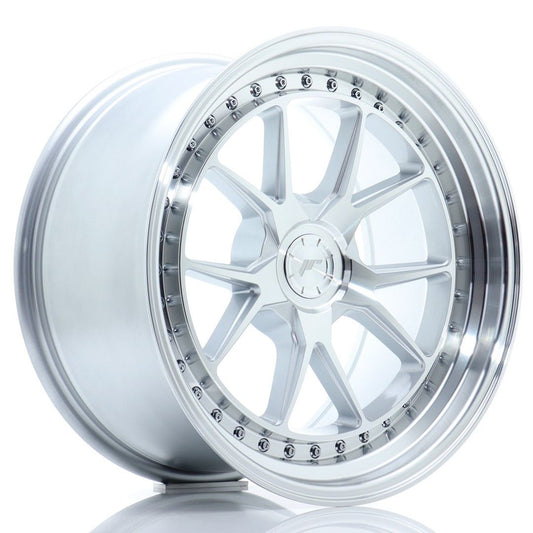 JR39 18x9.5 ET15-35 Custom PCD Zilver Bewerkt Gezicht