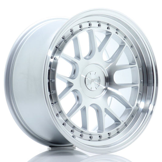 JR40 18x9.5 ET15-35 Custom PCD Zilver Bewerkt Gezicht
