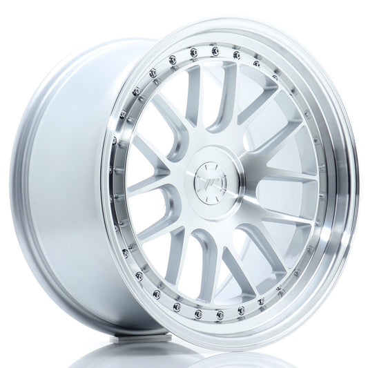JR40 19x9.5 ET15-30 Aangepaste PCD Zilveren Bewerkte Voorkant