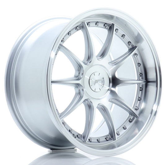 JR41 18x9.5 ET15-35 Custom PCD Zilver Bewerkt Gezicht