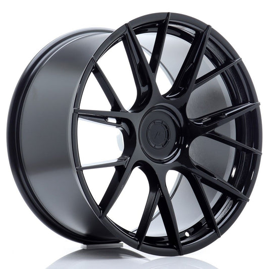 JR42 20x10 ET35-42 Aangepaste PCD Glanzend Zwart