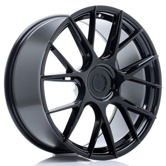 JR42 20x8.5 ET35-45 Custom PCD Glanzend Zwart