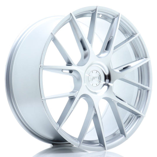 JR42 22x9.5 ET20-48 Custom PCD Zilver Bewerkt Gezicht