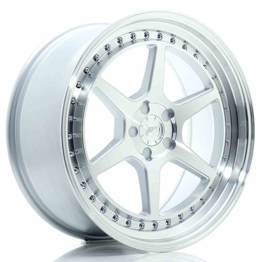 JR43 19x8.5 ET15-35 Custom PCD Zilver Bewerkt Gezicht