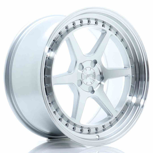 JR43 19x9.5 ET15-35 Custom PCD Zilver Bewerkt Gezicht