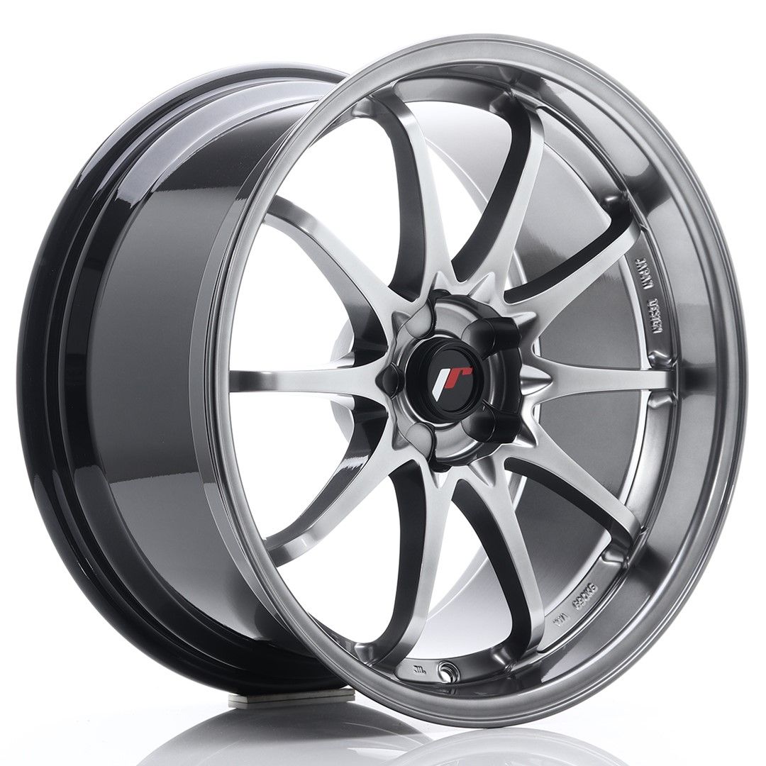 JR5 19x9,5 ET12-36 PCD personnalisé Hyper noir