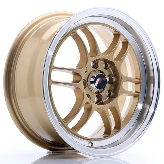 JR7 15x7 ET38 4x100, 4x114.3 lèvre usinée en or