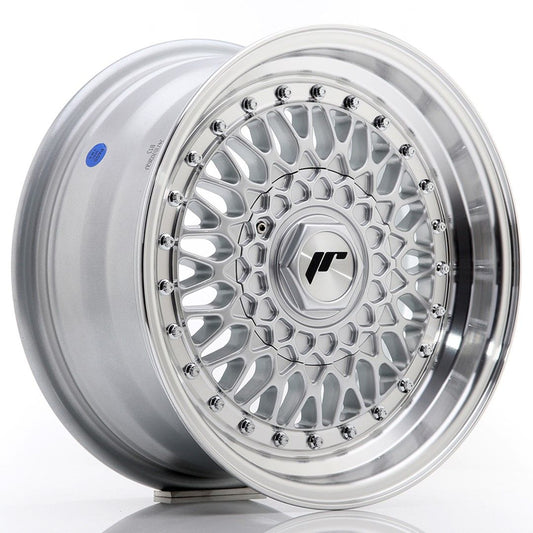 JR9 15x7 ET20 4x100, 4x108 lèvre usinée argent