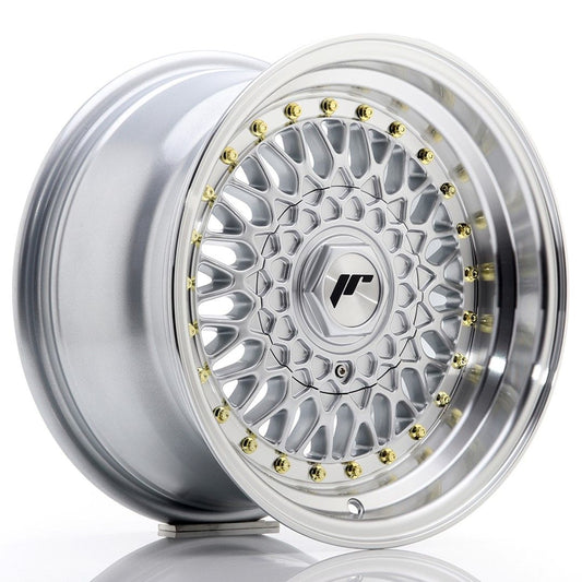JR9 15x8 ET20 4x100, 4x108 lèvre usinée argent