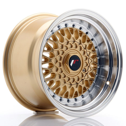 JR9 15x9 ET10 4x100, 4x108 lèvre usinée en or