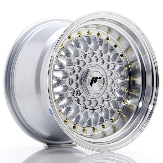 JR9 15x9 ET10 4x100, 4x108 lèvre usinée argent