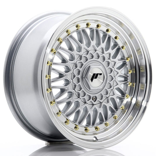 JR9 16x7.5 ET25 4x100, 4x108 lèvre usinée argent
