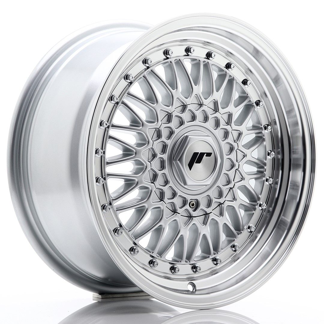 JR9 16x7.5 ET25 4x100, 4x108 lèvre usinée argent