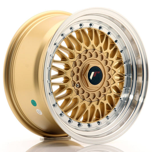 JR9 16x8 ET25 4x100, 4x108 goud bewerkte rand