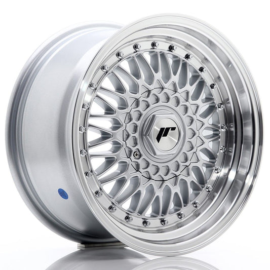 JR9 16x8 ET25 4x100, 4x108 lèvre usinée argent