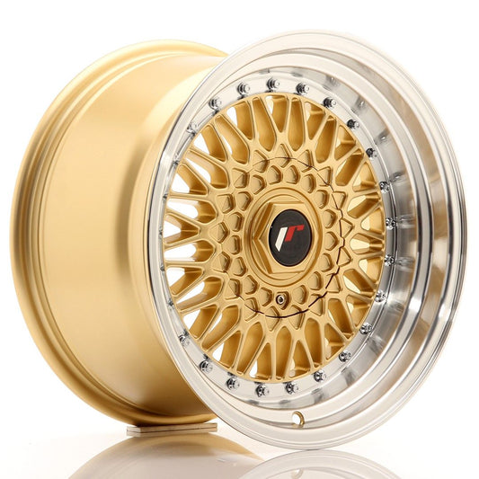 JR9 16x9 ET20 4x100, 4x108 goud bewerkte rand
