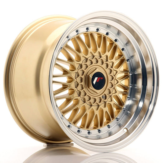 JR9 17x10 ET20 5x112, 5x120 goud bewerkte rand