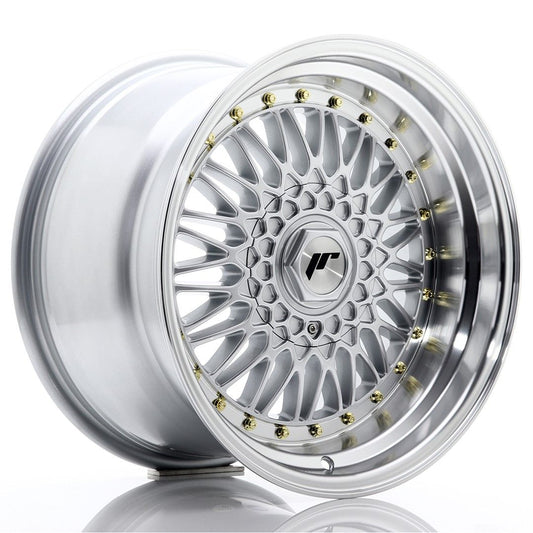 JR9 17x10 ET20 5x112, 5x120 lèvre usinée argent