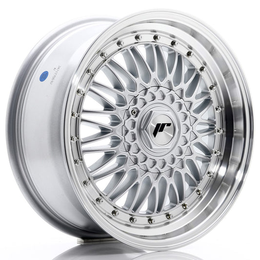 JR9 17x7.5 ET20-35 Aangepaste PCD Zilveren Bewerkte Lip